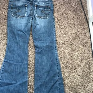 Silver Flare Jeans